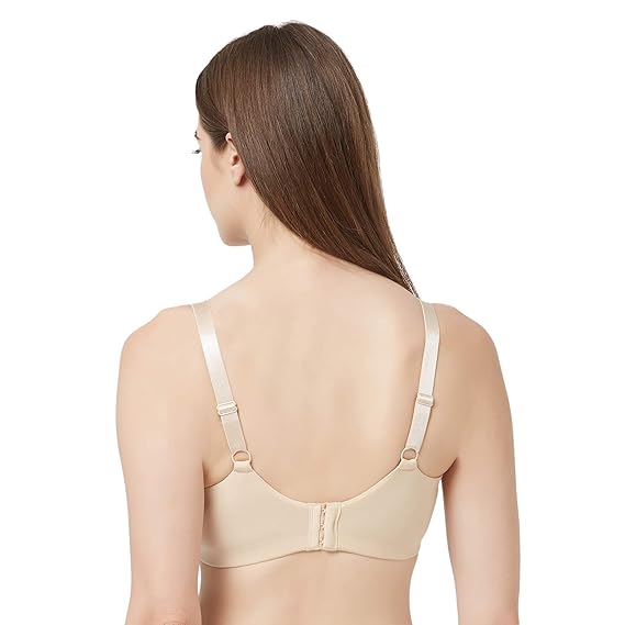 SOIE Women’s Full Coverage Lace Bra – Non-Padded, Non-Wired Comfort
